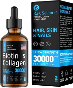Liquid Collagen & Biotin Drops for Hair Growth