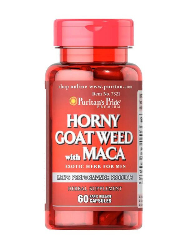 Horny Goat Weed with Maca 500 mg 75 mg 60 Capsules Price In Pakistan