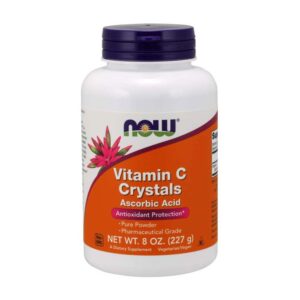 NOW Vitamin C Crystals Ascorbic Acid Pure Powder 8 oz 227 gm