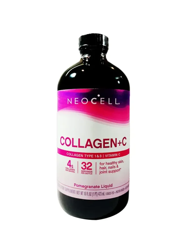 Neocell Collagen Type 1 & 3 Vitamin C Pomegranate Liquid 16 Fl Oz
