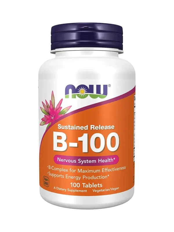 Now Foods Sustained Release B-100 Nervous System Health 100 Tablets in Pakistan