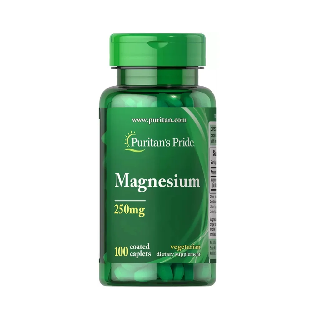 Puritans Pride Magnesium 250mg 100 Caplets Vegetarian Dietary Supplements #5830 Price In Pakistan