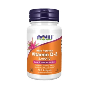 Now High Potency Vitamin D-3 2000 Iu 120 Softgels In pakistan