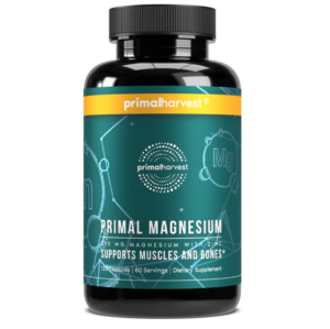 Magnesium Supplement Complex 310mg by Primal Harvest with Magnesium Glycinate, Citrate, Malate, and Zinc 120 Capsules