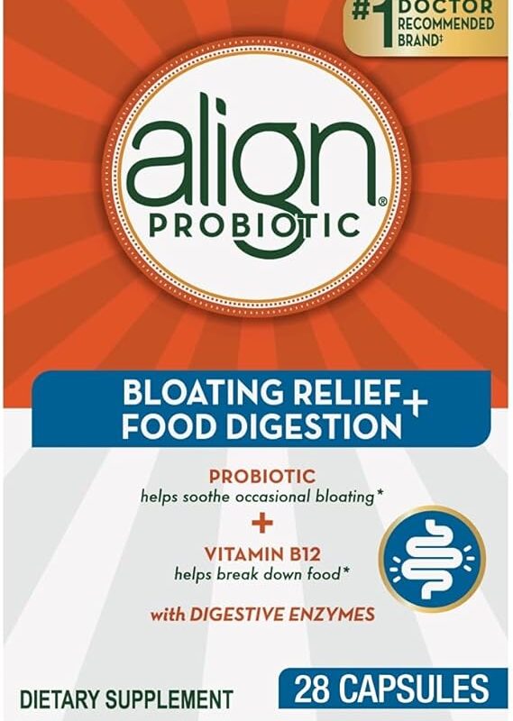 Align Probiotic Bloating Relief + Food Digestion supplement