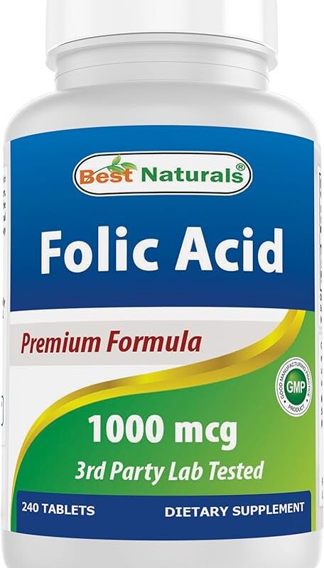 Best Naturals Folic Acid 1000 mcg