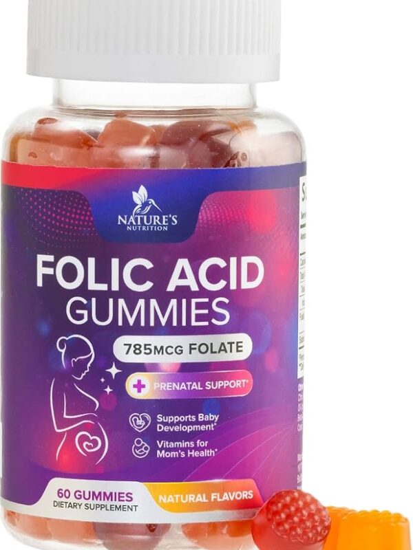 Folic Acid Gummies for Women 785 mcg