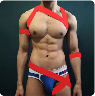 Sexy Harness for Men Fetish Body Chest in pakistan