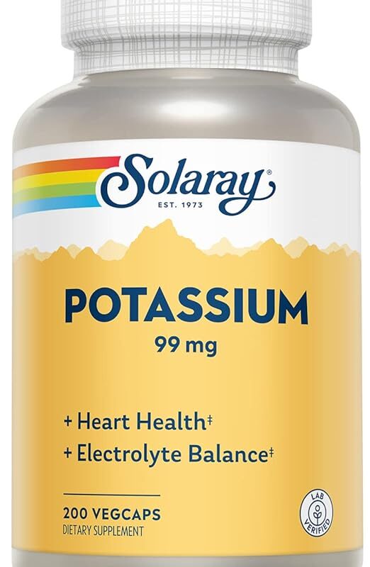 Solaray Potassium 99 mg - Electrolyte Balance Formula - Potassium Supplement