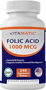 Vitamatic Folic Acid 1000 mcg