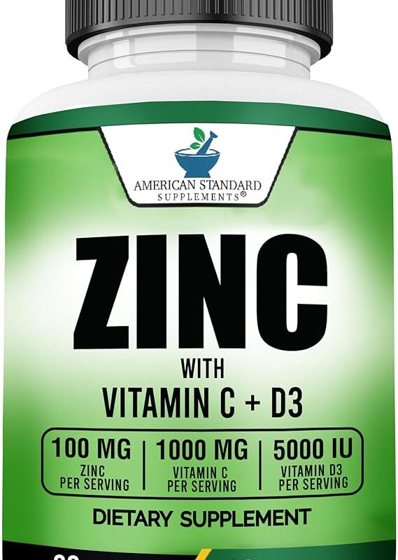 American Standard Supplements Zinc 100mg
