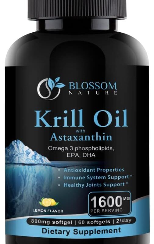 Antarctic Krill Oil 1600mg with Astaxanthin 2mg