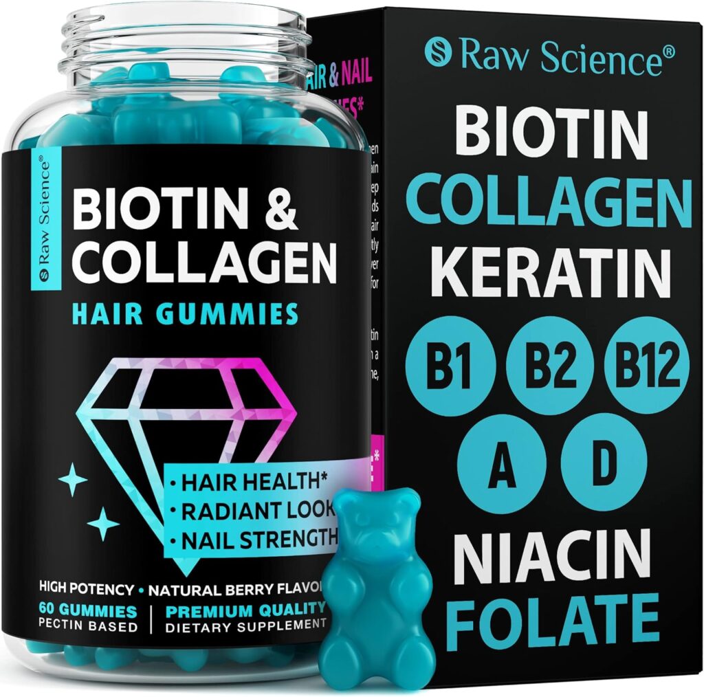 Biotin Collagen Gummies Hair Skin and Nails Vitamins
