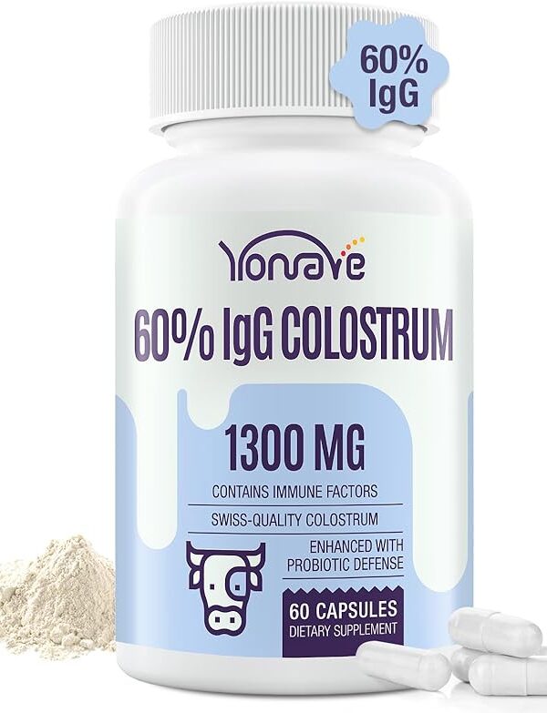 Bovine Colostrum Capsules Supplement 1300mg