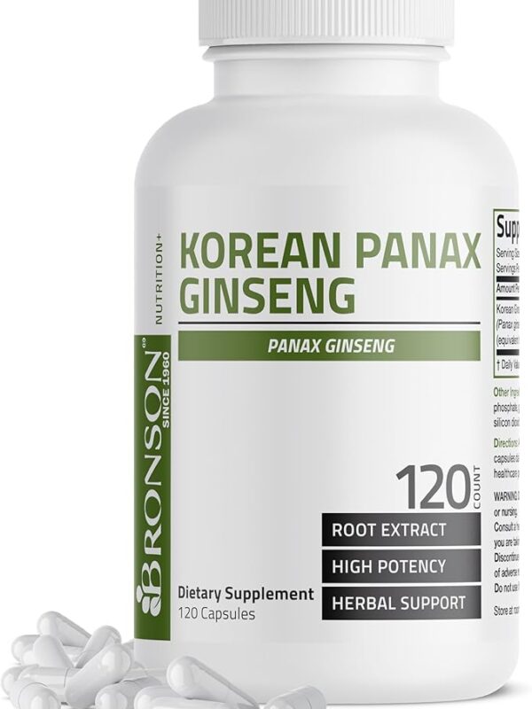 Bronson Korean Panax Ginseng Supports Energy