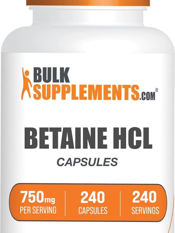 Bulk Supplements Betaine HCl Capsules in Pakistan