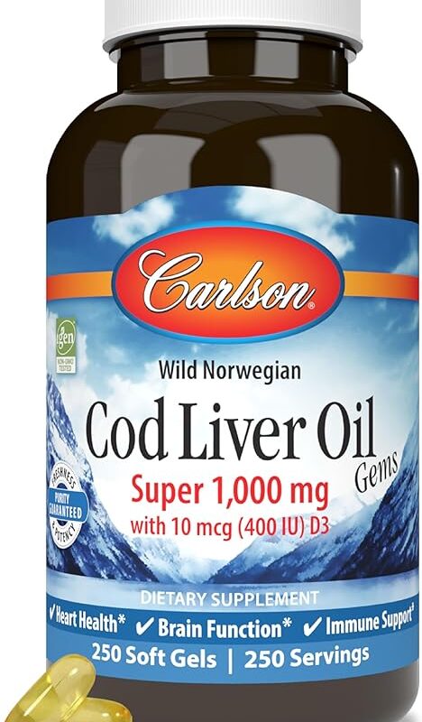 Carlson - Cod Liver Oil Gems, Super 1000 mg