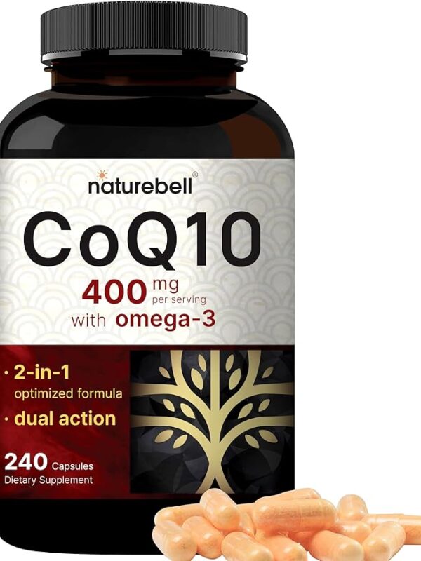 CoQ10 400mg with Omega 3 Fatty Acids