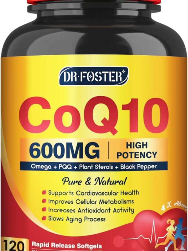 CoQ10 600 mg Softgels CoQ10 Supplement