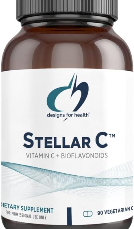 Designs for Health Stellar Vitamin C + Quercetin Supplements - Citrus Bioflavonoids + Quercetin with Vitamin C and Zinc for Enhanced Immune Support