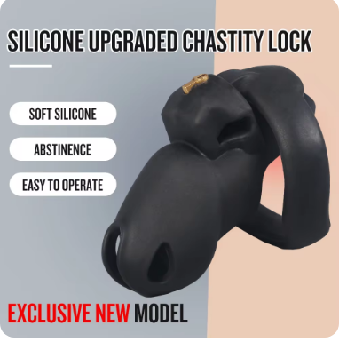 Exclusive new model Silicone Chastity Cage Male Cock Lock in pakistan
