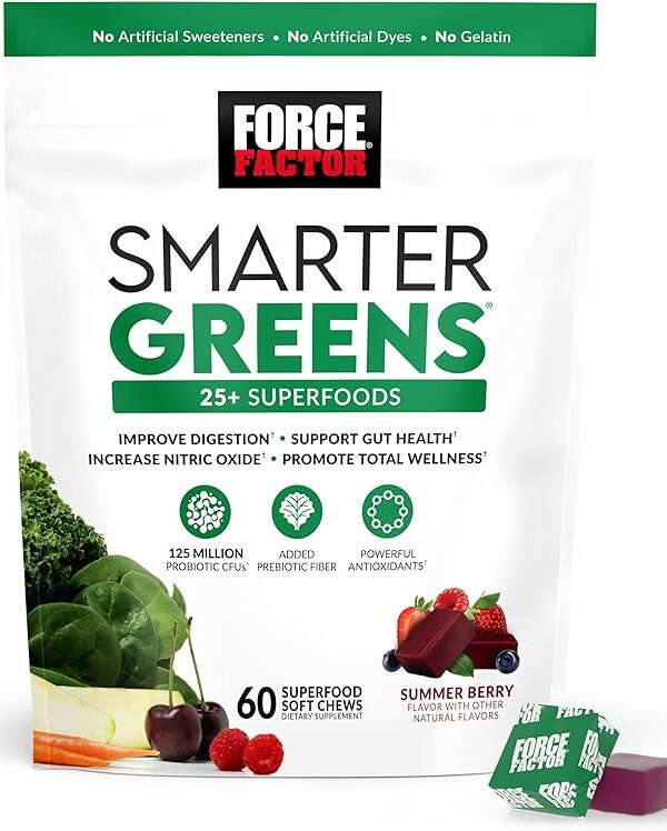 FORCE FACTOR Smarter Greens Superfood Chews