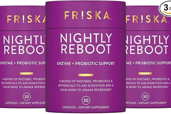 FRISKA Nightly Reboot Enzyme and Probiotics Supplement
