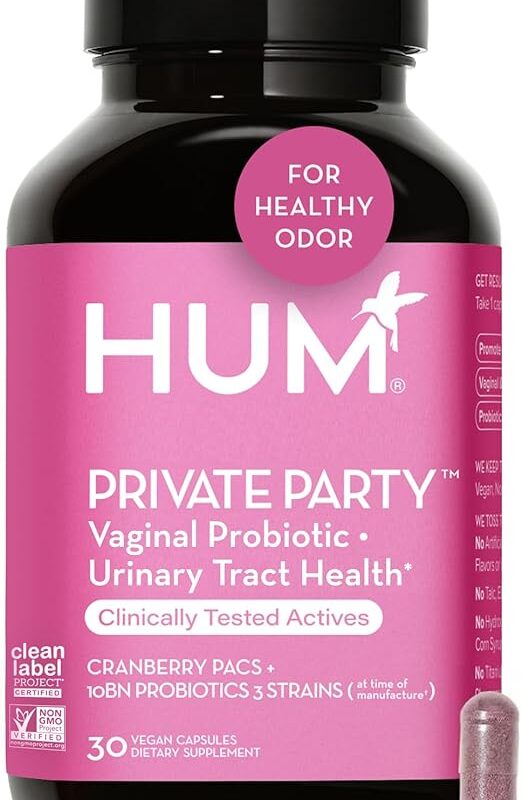 HUM Private Party Vaginal Probiotics for Women's pH Balance