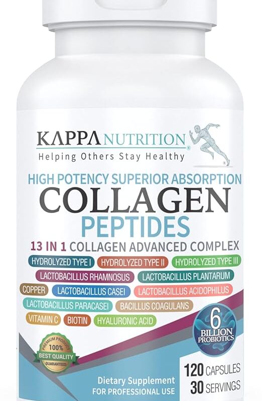 KAPPA NUTRITION (120 Capsules) Collagen Supplement