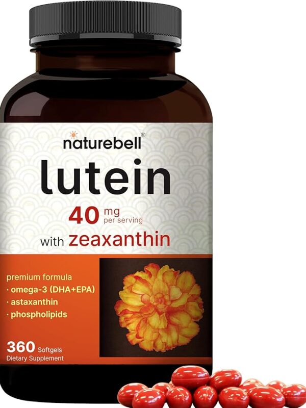 Lutein 40mg and Zeaxanthin 1,600mcg Per Serving