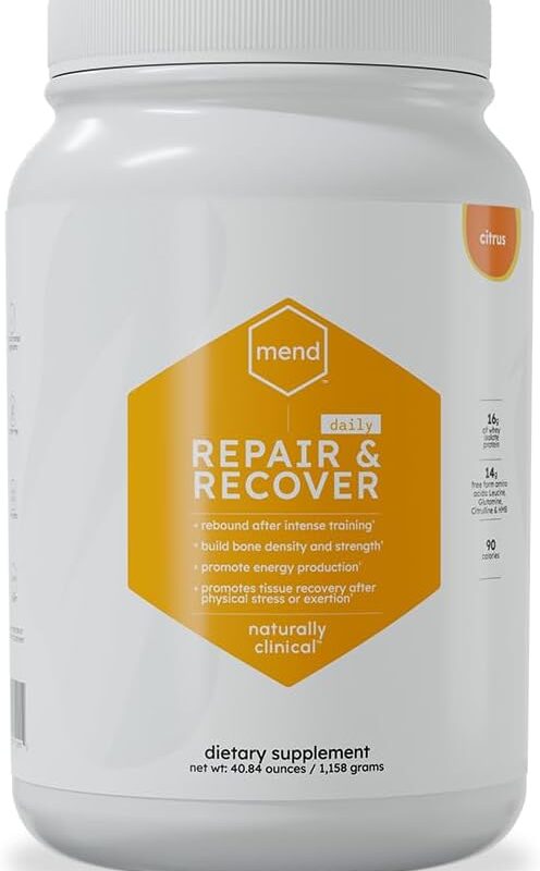 MEND Repair & Recover Citrus Protein Powder Supplement