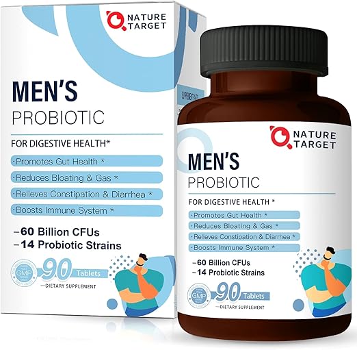 NATURE TARGET Probiotics for Men with Men Care Supplement