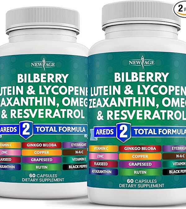 NEW AGE Eye Health Vitamins with Bilberry