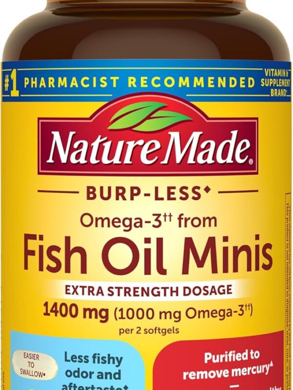 Nature Made Extra Strength Burp Less Omega 3 Fish Oil