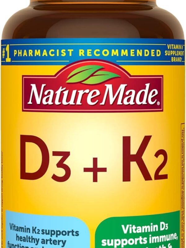 Nature Made Vitamin D3 K2, 5000 IU (125 mcg) Vitamin D