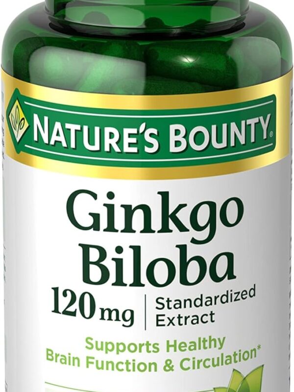 Nature's Bounty Ginkgo Biloba Capsules 120mg