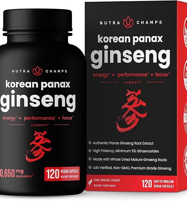 NutraChamps Korean Red Panax Ginseng Capsules