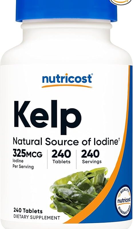 Nutricost Kelp Tablets, 325mcg of Iodine