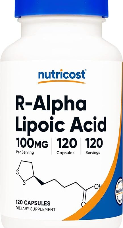 Nutricost R-Alpha Lipoic Acid 100mg, 120 Capsules