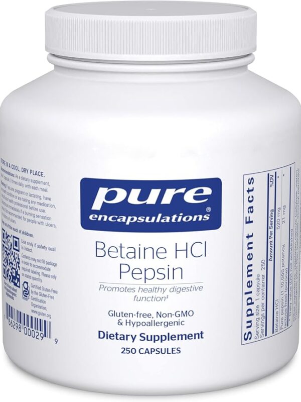 Pure Encapsulations Betaine HCl Pepsin in Pakistan