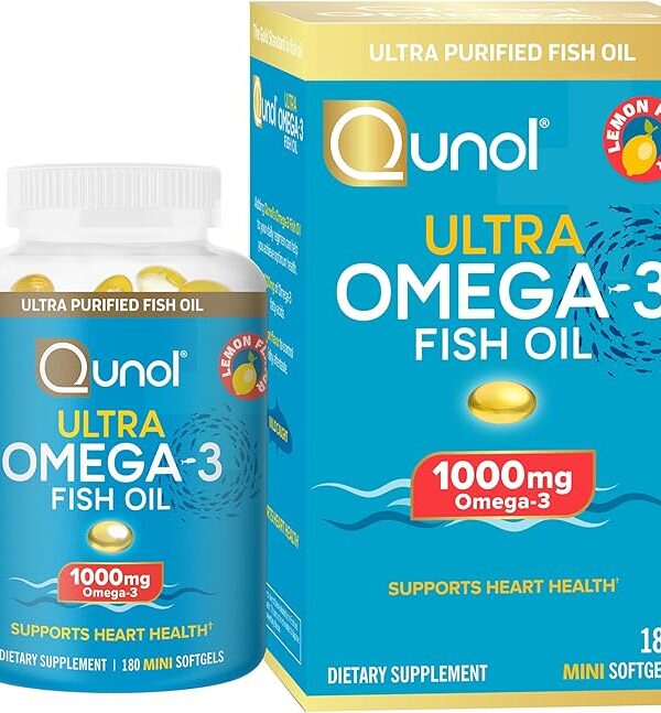 Qunol Fish Oil Omega 3 Mini Softgels