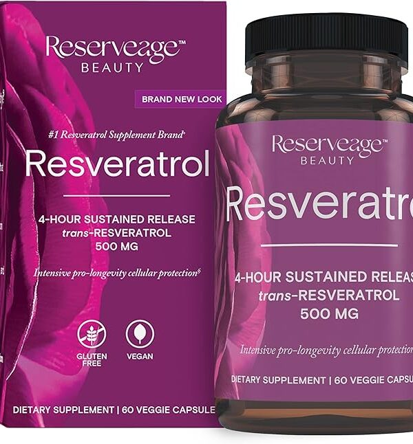 Reserveage Beauty, Resveratrol 500 mg