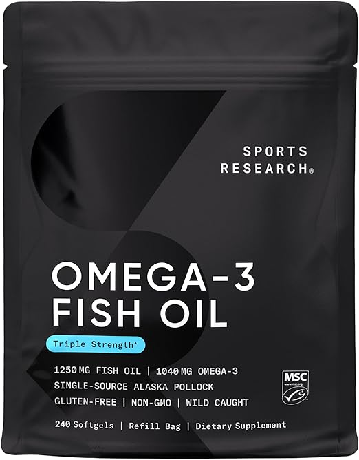 Sports Research Triple Strength Omega 3 Fish Oil