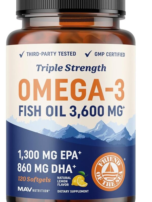 Triple Strength Omega 3 Fish Oil 3600 mg