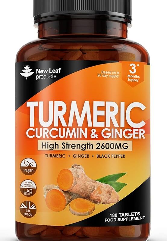 Turmeric Tablets 2600mg with Black Pepper & Ginger
