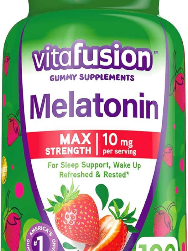 Vitafusion Max Strength Melatonin Gummy Supplements