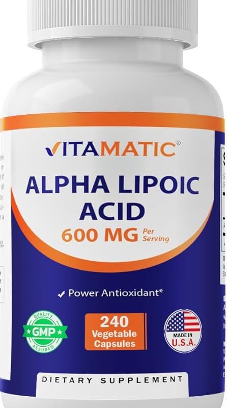 Vitamatic Alpha Lipoic Acid (ALA) 600mg Per Serving