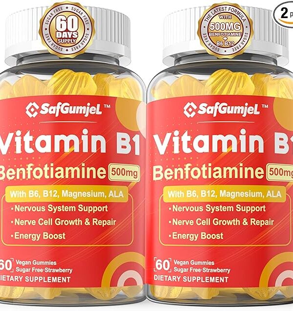 Vitamin B1 Gummies Benfotiamine 500mg