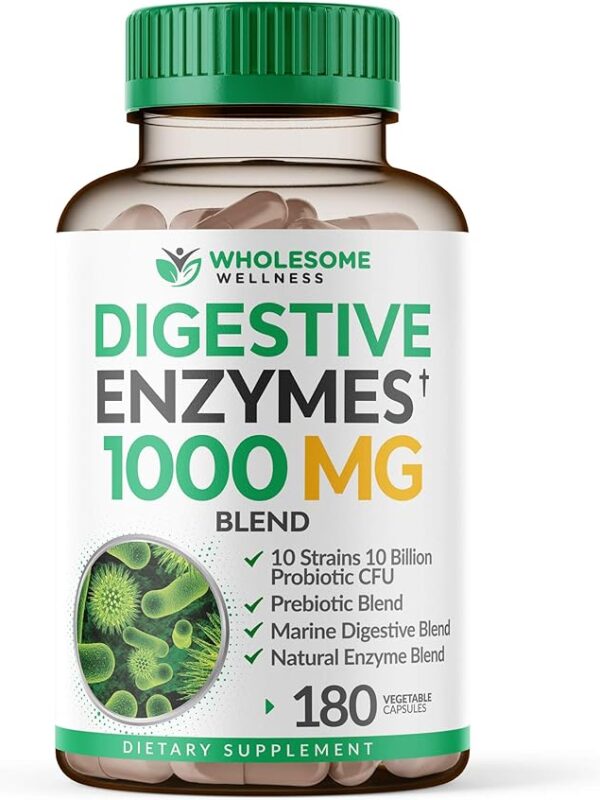 Wholesome Wellness Digestive Enzymes 1000MG