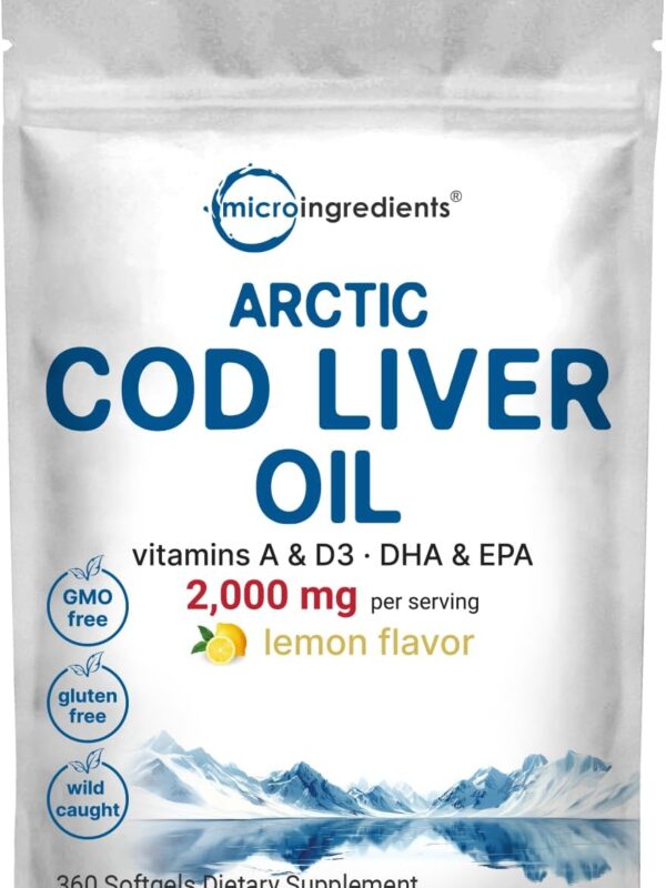 Cod Liver Oil 2,000mg Per Serving 360 Softgels in pakistan
